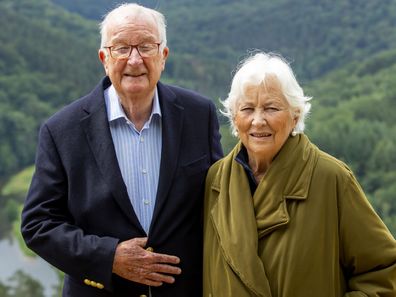 Former King Albert II and Queen Paola of Belgium.