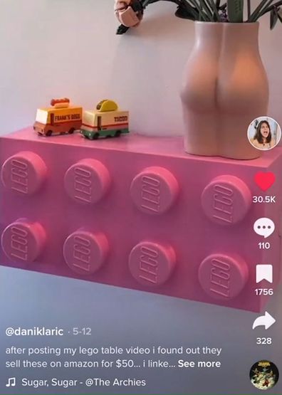 LEGO shelf DIY upcycle TikTok