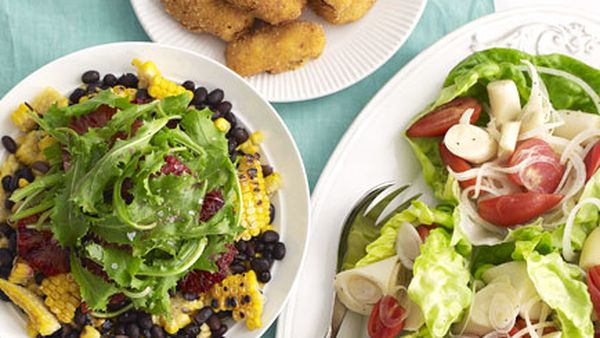 Black bean, corn and blood orange salad