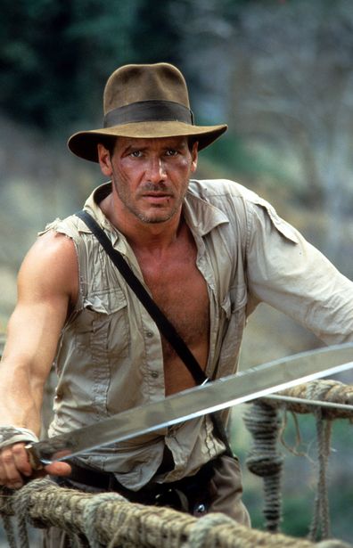 Harrison Ford in a scene from the film 'Indiana Jones And The Temple Of Doom', 1984. 