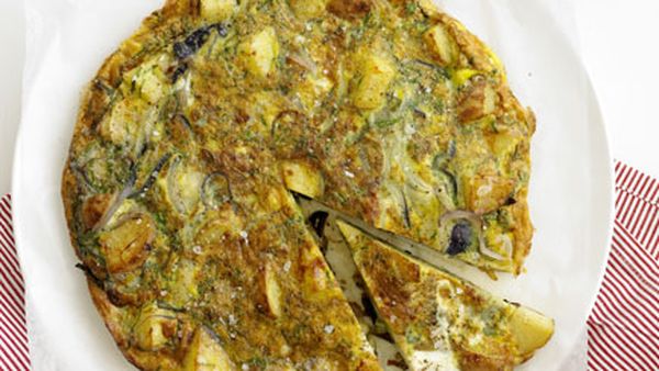 Potato and herb tortilla