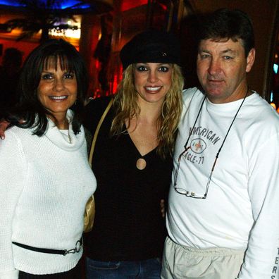 Britney Spears with her parents Lynne and Jamie in 2001.