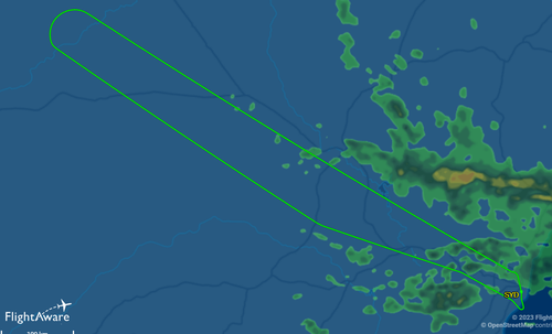 A﻿ flight departing from Sydney on route to Malaysia has been turned around over NSW after a mid air incident.