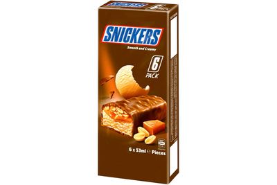 Snickers Ice-Cream Bar: 15g sugar — almost 4 teaspoons