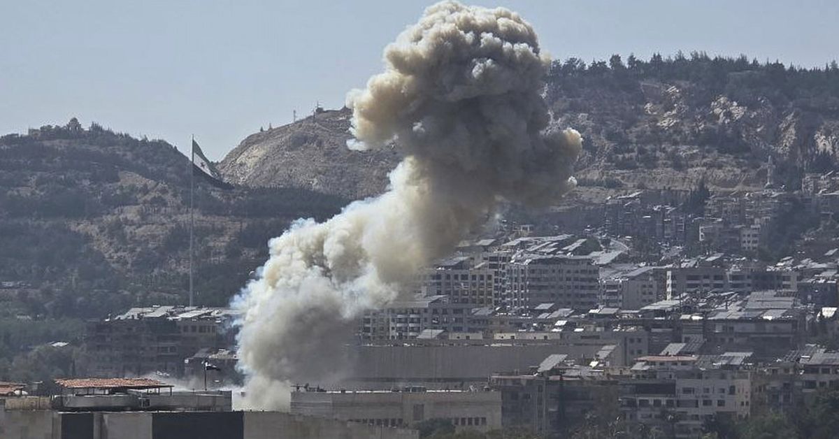 Israeli strikes rock Damascus as Syrian forces clash with Druze militias