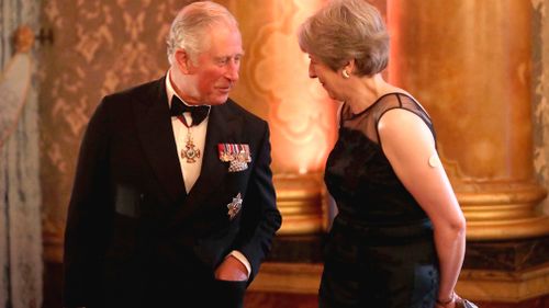 Theresa May and Prince Charles. (PA/AAP)