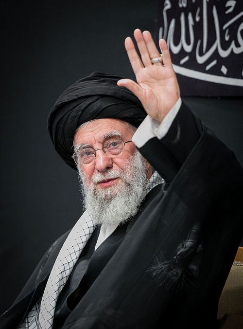 TEHRAN, IRAN - JULY 6: (----EDITORIAL USE ONLY - MANDATORY CREDIT - 'IRANIAN LEADER PRESS OFFICE / HANDOUT' - NO MARKETING NO ADVERTISING CAMPAIGNS - DISTRIBUTED AS A SERVICE TO CLIENTS----) Iranian Supreme Leader Ayatollah Ali Khamenei makes his first public appearance since the war with Israel by attending an Ashura ceremony in Tehran, Iran, on July 6, 2025. Khamenei, who did not join the previous three nights of Muharram mourning events held at his residence on Palestine Street, participated 