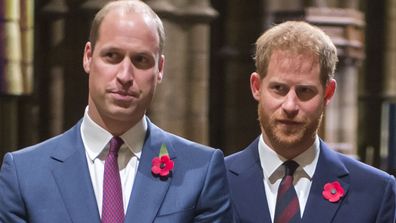 Prince William Prince Harry Westminster Abbey Remembrance Day service 2018