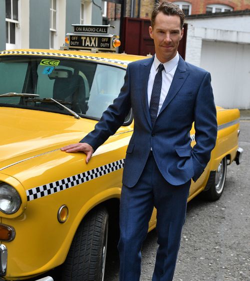 British actor Benedict Cumberbatch leapt into action from a London Uber to save a cyclist from a gang of attackers. Picture: AAP.