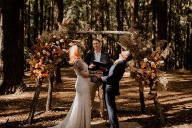 The Colourful Celebrant officiating a wedding