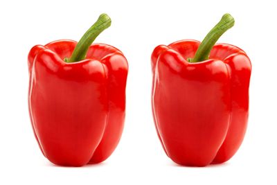 Two large capsicums are
100 calories