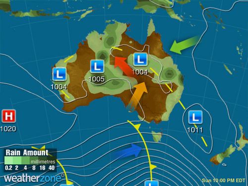 It will be a mostly dry night (weather-wise) for New Year's Eve tomorrow. (Weatherzone)