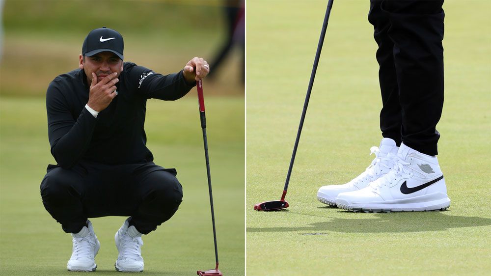 Jason Day's shoes causes a stir on social media while playing at Open Championship