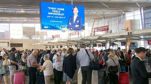 The air traffic issue halted flights at Sydney Airport. (9NEWS)