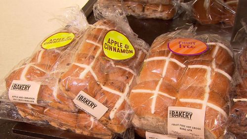 Aside from the traditional fruit variety, Coles is baking up some interesting flavours- including salted caramel and chocolate.