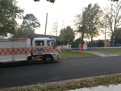 Police were called to the home in Berwick at 10pm after reports of a stabbing. (9NEWS)