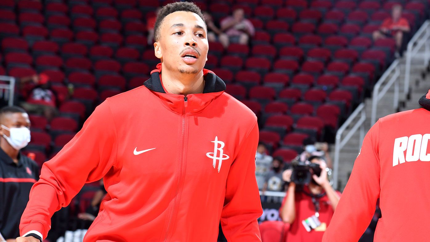 Dante Exum in action for the Houston Rockets