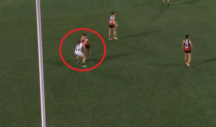 Collingwood player Nathan Murphy was livid after being hit by St Kilda&#x27;s Anthony Caminiti.