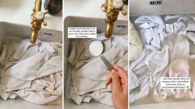 Cleaning TikTok Laundry Hack