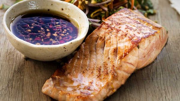 Marinated salmon