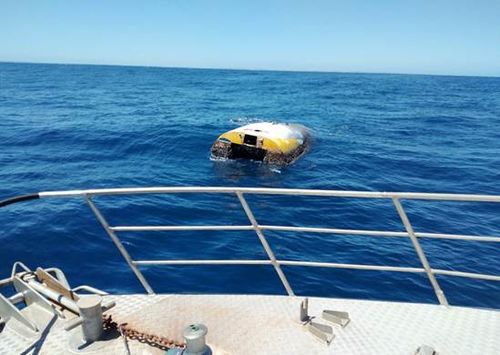 Eight years after Ms Sunderland was rescued, her boat has turned up off the coast of South Australia.