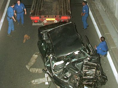 Police authorities in Paris seized the car in which Diana, Princess of Wales, was fatally injured early on Sunday, August 31, 1997. 