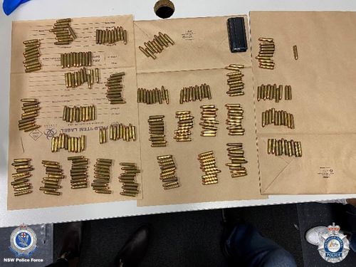 523 rounds of ammunition were also seized.