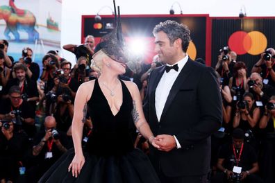 Lady Gaga and Michael Polansky attend 81st Venice International Film Festival