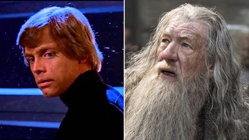 Luke Skywalker, Star Wars' "Jedi Knight"; Gandalf the wizard from Lord of the Rings. (Disney/Warner Bros. Pictures)
