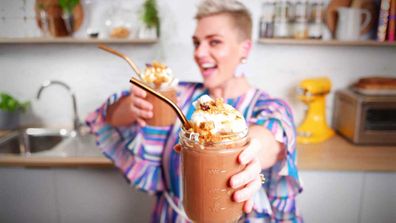 Jane de Graaff's boozy s'mores hot chocolate with torched meringue for cold nights