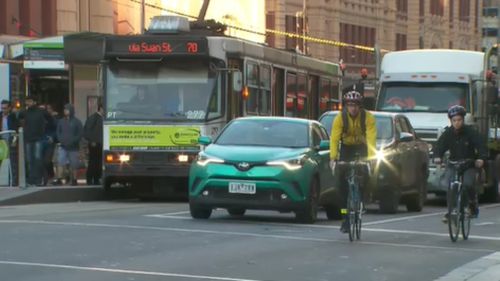 "The best way to get cars out of the city is to do exactly what we're doing," Premier Andrews said. (9NEWS)