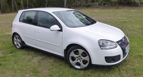 Robert Tran's white VW Golf GTI. (NSW Police)