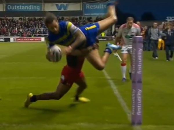 Winger turns acrobat to score try of the year