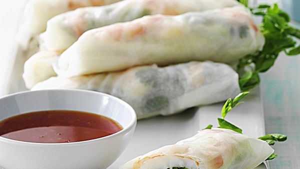 Prawn spring rolls