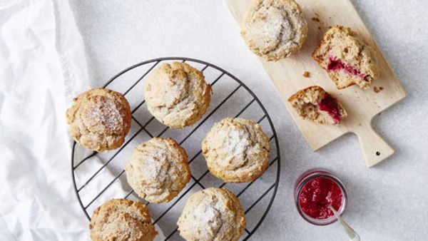 Jam donut muffins