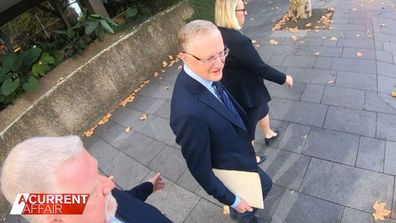 RBA Governor Philip Lowe was confronted by A Current Affair.