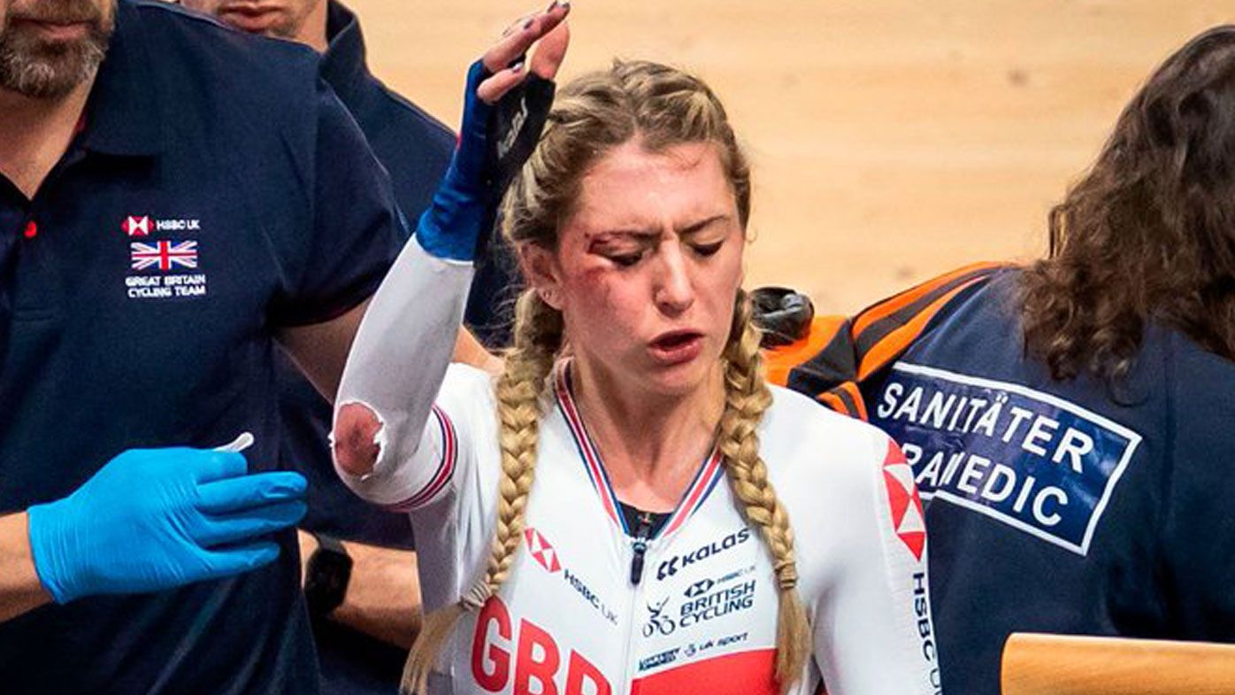Laura Kenny was injured after a collision