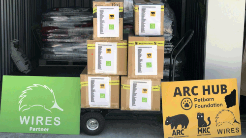 When animals are hit by cars, come in from firezones, or the pound with medical needs, trauma kits and rescue packs are sent to rescuers for free.