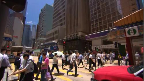 Real estate is booming in Hong Kong. (9NEWS)