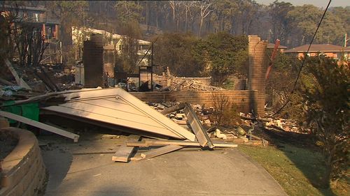 At least 69 homes were razed by the fire. Picture: 9NEWS