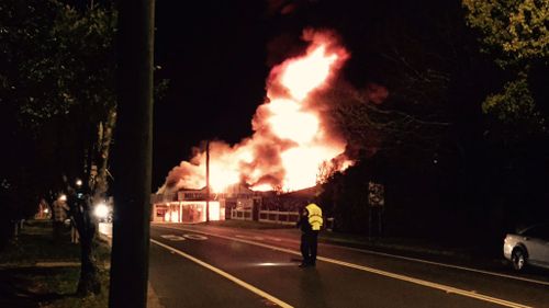 Evacuations as fire tears through NSW tyre service centre