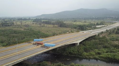 Venezuela bridge blockaded