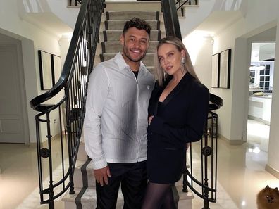 Perrie Edwards and fiancé Alex Oxlade-Chamberlain.