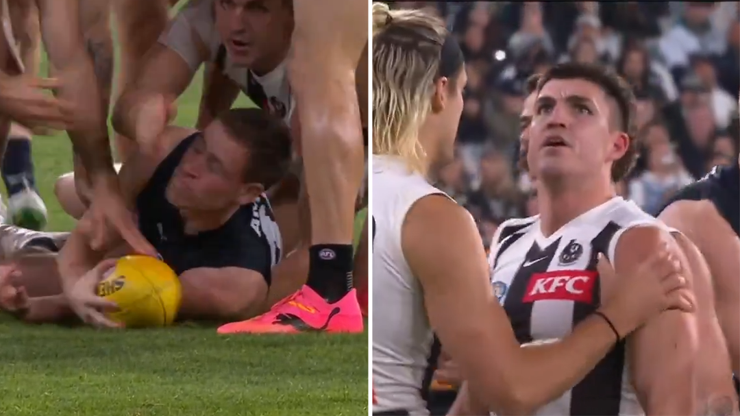 'He jumped forward': Collingwood infuriated by sling tackle call on Blue Matt Owies