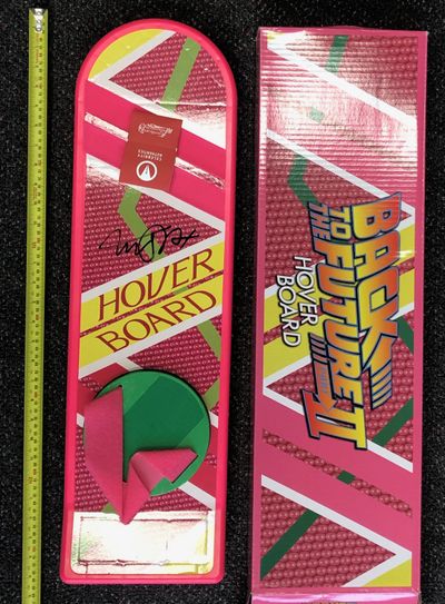 Back to the Future II hoverboard signed by Michael J. Fox
