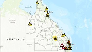 There are bushfires burning across Queensland with multiple blazes at emergency level.