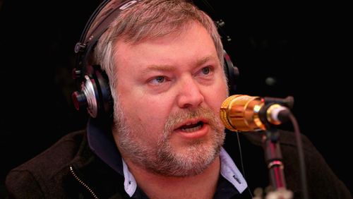 Radio shock jock Kyle Sandilands has launched an impassioned defence of his show's producer Peter Deppeler for a 'MAFS' comment he directed at former Australian cricket captain Steve Smith last week. Picture: Supplied.