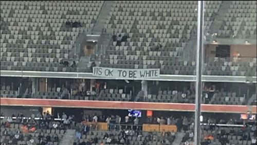 WACA stadium racist banner