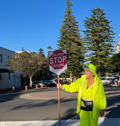 Wendy, the lollipop lady.