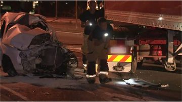 A p-plater has died in a head-on crash with a truck in Aspley, north of Brisbane.